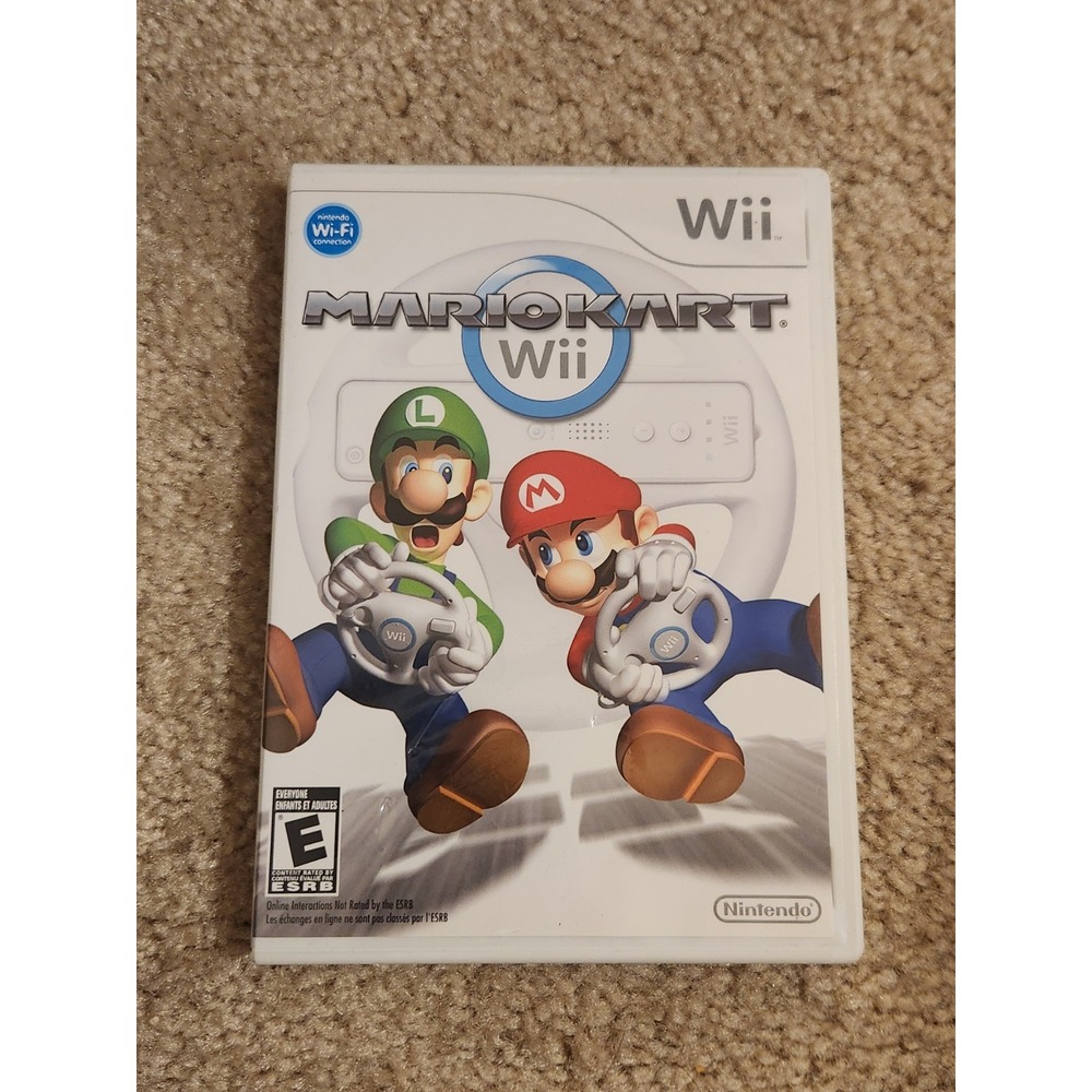 2008 Mario Kart Wii Nintendo Wii Game Case & Manual Only - No Game Disc